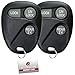 KeylessOption Key Fob Replacement for 1996 1997 1998 1999 2000 2001 2002 Buick Cadillac Chevrolet GMC Oldsmobile Pontiac Keyless Entry Remote Control, 3-Button 16245100-29 - 2 Pack