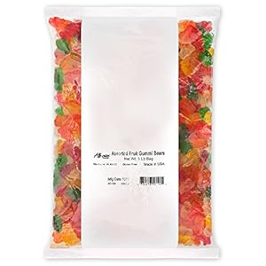 Image of Albanese Assorted Fruit Flavor Gummi Bears Fat Free 5-Pound Bags (Pack of 2)
