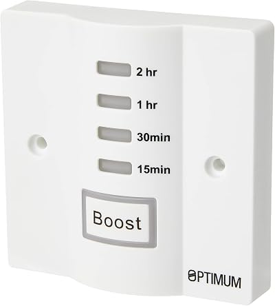 Optimum Energy Saving Electronic Time Switch 2 Hour Boost Timer Socket Mount