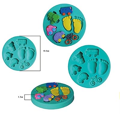 Easting Car Shape Silicone Cake Baking Mold Cake Pan Muffin Cups Handmade Soap Moulds Biscuit Chocolate Ice Cube Tray DIY Mold