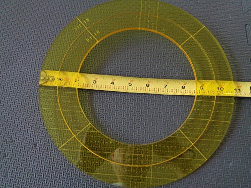 NGOSEW Quilting Template Ruler 5mm Nesting Rings for Long Arm, High Shank Machines