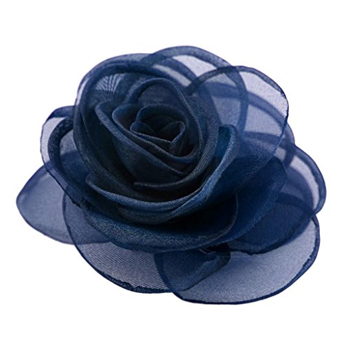 Merdia Women's Lovely Flower Hair Clip Rose Brooches [Jewelry]