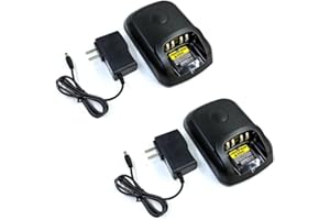 KCTIN Motorola Battery Charger for DP4000, XPR6300, XiRP8200 Series Walkie Talkies and APX1000-4000 (2pcs) - Replacement for WPLN4226, WPLN4232