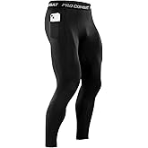 Niksa 1/3 Pack Men's Compression Pants, Performance Athletic Sports Leggings Gym Tights for Running Yoga Workout Sports