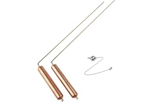 2 Pack Copper Divining Rods for Treasure Hunting, Water Finding Tools and Gold Prospecting Equipment | Dowsing Rods for Geoma