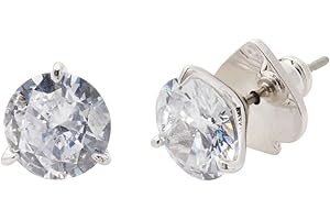 Kate Spade New York® Brilliant Statements Trio Prong Studs Earrings – Gold Plated – Brass – Post Back Closure