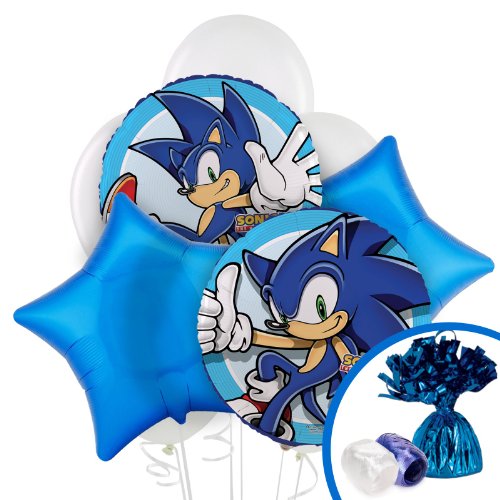 Sonic the hedgehog party supplies - balloon bouquet
