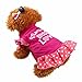 Howstar Pet T-Shirt, Dog Summer Apparel Puppy Pet Clothes for Dogs Cute Soft Vest (S, ❤️Hot Pink) (S, ❤️A)