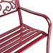 Best Choice Products Patio Garden Bench Park Yard Outdoor Furniture Steel Frame Porch Chair, 50