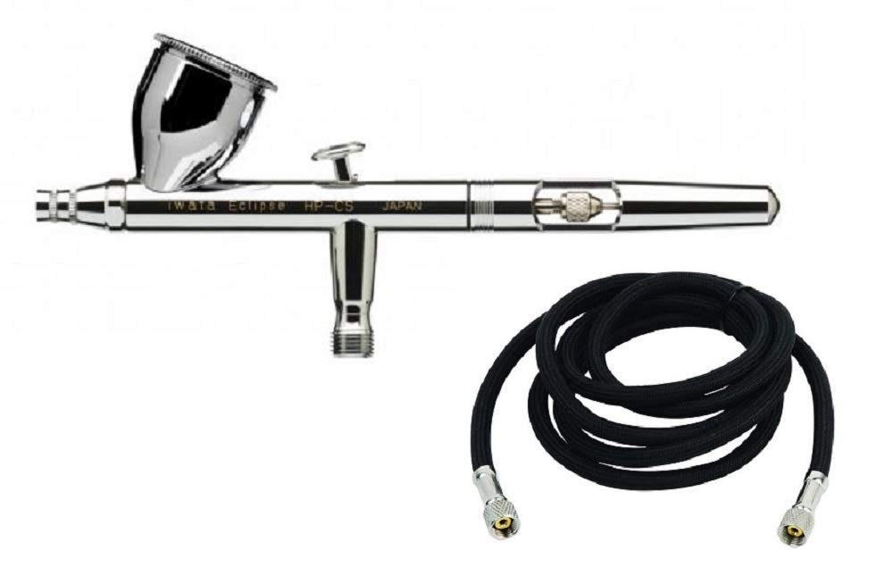 Iwata Eclipse HP-CS Gravity Feed Airbrush with Free Hose