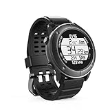 Smart Watch,Outdoor sports running IP68 waterproof The treadmill Watch with Global PositioningThe System,Heart Rate,Compass,Pedometer for IOS Iphone,Android (Iron gery-80C)