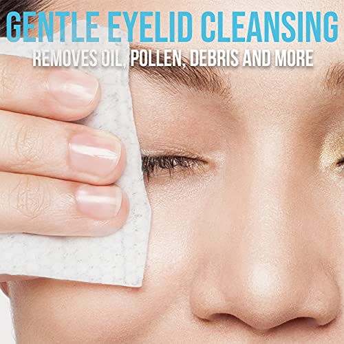 JJ CARE Eyelid Wipes [Box Of 120] Eye Wipes, Eyelid Scrub, Eye Scrub