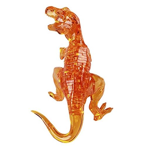 Night Lions Tech(TM) 3D Crystal Puzzle - Deluxe T-Rex Dinosaur Puzzle Educational Toy Building Blocks Set For Kids by X Toys - Image 4