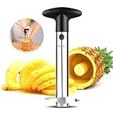 Pineapple Corer, KKTICK Pineapple Slicer Cutter Peeler with Upgraded Thicker Blade for Diced Fruit Rings, Stainless Steel Pineapple Core Remover Tool for Home & Kitchen - Easy To Use and Clean