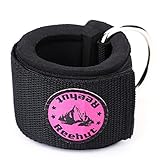 REEHUT Padded Ankle Strap - Adjustable Velcro Ankle Straps Cable Machines - Prevent Recover from Ankle Sprains Stainless Steel D-Rings