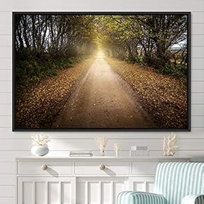 signwin Framed Canvas Wall Art Rustic Woods Brown...