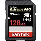 SanDisk Extreme PRO 128GB UHS-I/U3 SDXC Flash Memory Card with up to 95MB/s- SDSDXPA-128G-G46