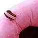 HS Infant Support Seat Baby Safe Sitting Chair Nursery Pillow Protectors for 3-16 Months (Pink Brown)