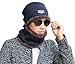 Lovful Unisex Fashion Winter Thick Warm Knitted Hat and Circle Scarf 2 Pieces