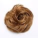 Scrunchy Updo Wavy Straight Hair Bun Clip Messy Donut Chignons Synthetic Hairpiece Hair Extension (dark blonde-thicker)thumb 1