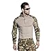 SINAIRSOFT Tactical Pants Shirt with Knee Pads Army Airsoft Combat BDU Pants Shirt MC LY0102C