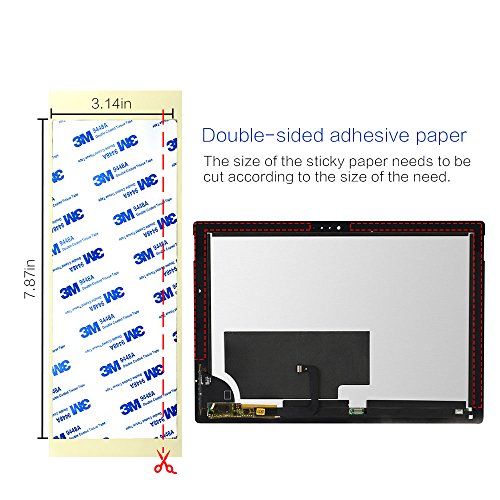 FirstLCD 12.0 inch LCD Display Touch Screen Digitizer Glass Assmebly Screen Replacement for Microsoft Surface Pro 3 1631 V1.1 LTL120QL01-003 - Thumbnail 6
