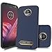 Moto Z2 Force Case, Teayoha Slim Hybrid Dual Layer Shock Absorption Defender Protective Armor Case Cover for Motorola Moto Z2 Force Edition - Royal Blue