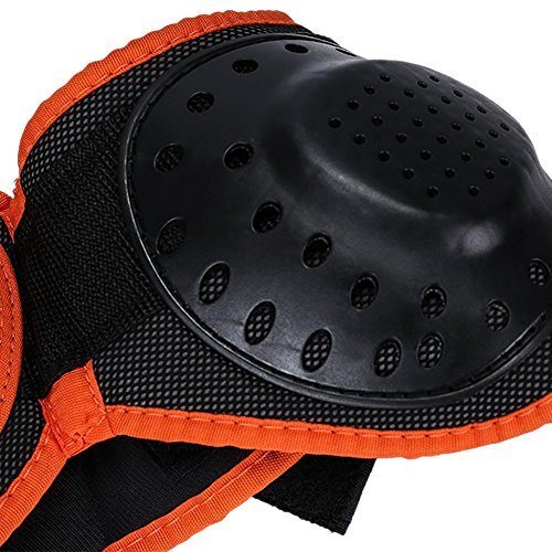 Kids Chest Protector Spine Armor Vest with Fluorescent Pads in Front, Children Dirt Bike Body Guard for Skating Skiing Riking, L - Thumbnail 4