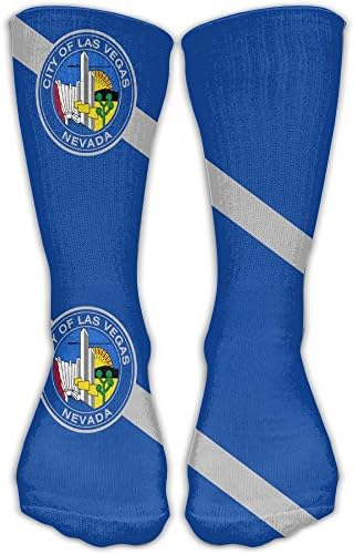 Chuanwang Las Vegas,Nevada Flag Athletic 30cm Stockings Ankle Socks Sport Casual Socks Cotton Crew Socks Long Sock One Size