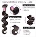 UNice Hair Brazilian Body Wave Human Hair 1 Bundle 100% Unprocessed Virgin Human Hair Weave Extensions Natural Black Color Can be Dyed and Bleached 12 inch