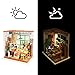 ROBOTIME Dollhouse DIY Kit Miniature Studio with Light DIY House Toy Gifts for Adults and Teens