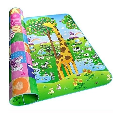 GLIVE (LABEL) Large Baby Crawl Care Polyester Floor Playing Mat (Multicolour 120-180 cm)