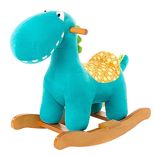 wooden dinosaur rocking horse