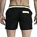 DESMIIT Men's Pockets Short Swim Trunks Beach Shorts with Mesh Lining