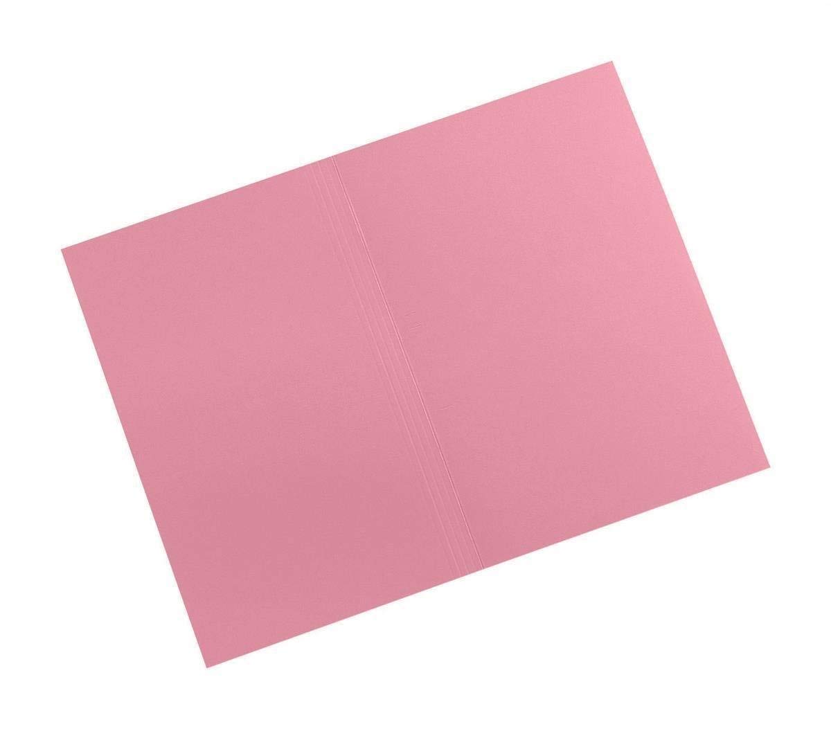 Exacompta - Ref FS315-PNKZ - Guildhall - Square Cut Folder, 35 x 24.2cm, 315gsm Premium Heavyweight Manilla, Holds A4 & Foolscap Documents, Blue Angel Certified - Pink, Pack of 100