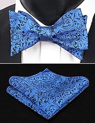 Alizeal Men's Adjustable Length Self Tied Bow Ties