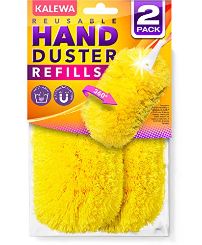 Kalewa Microfiber Reusable Refills for Swiffer Duster (2 Pack), 360 Heavy Duty Duster Refills (Handle is Not Included)
