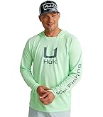 HUK Icon X Chemise à manches longues pour homme avec protection solaire, Blue Radiance