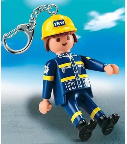 llavero playmobil bombero