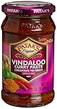 Patak's Vindaloo Curry Paste, Hot, 10-Ounce Glass Jars (Pack of 6)
