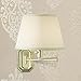 Barnes and Ivy Fredericks Vintage Swing Arm Wall Lamp Brass Gold Metal Plug-in 12