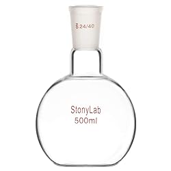 StonyLab Borosilicate Glass Heavy Wall Single Neck