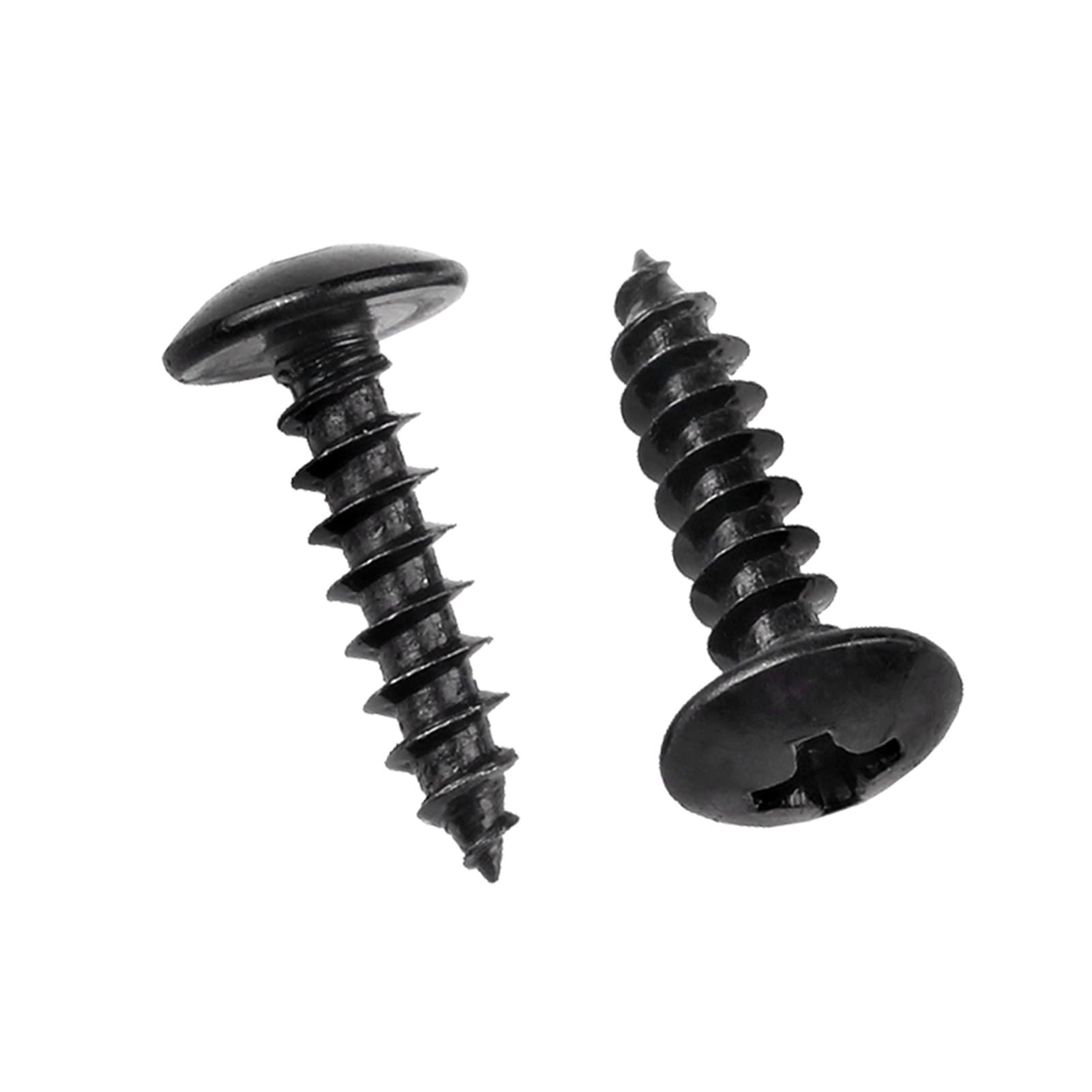ORANXIN M5 x 12mm 50 Pcs Carbon Steel Round Head Self Tapping Wood Screw Cross Mushroom Head Drilling Screw
