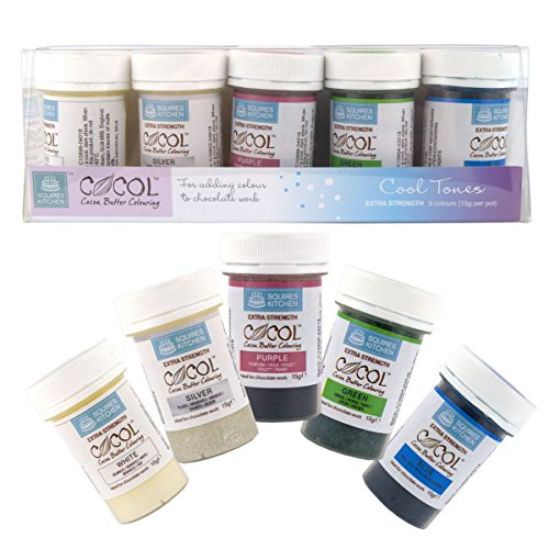 Squires Kitchen Cocoa Butter Colouring Cool Tones Set (Color WHITE