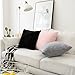 Home Brilliant Euro Pillow Sham 26x26 Pillow Cover Plush Fuzzy Faux Fur, 26 x 26 inches, 66x66cm, Grey