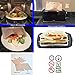 ekSel Non stick Reusable Grilling bags Panini Toaster bags Grill Baking parchment, Beige, Pack of 3, FDA approved
