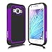 Galaxy J1 Case, Samsung J100 Case, ZeopoCase Hybrid Armor Hrad and Soft Dual Layer Defender Protective Case Cover for Samsung Galaxy J1 (2015) / J100 (Purple)
