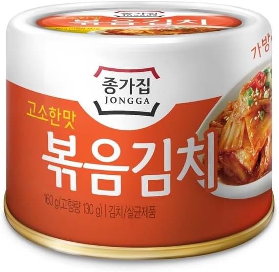 [JONGGA] Cabbage Fried Kimchi Can 5.64oz(160g) / Canned Kimchi / Korean Spicy Food (1)