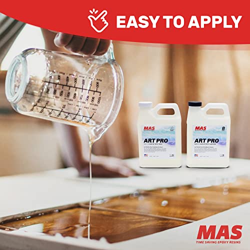 MAS Art Pro Epoxy (2Quart Kit) 2Part Resin and Hardener Clear
