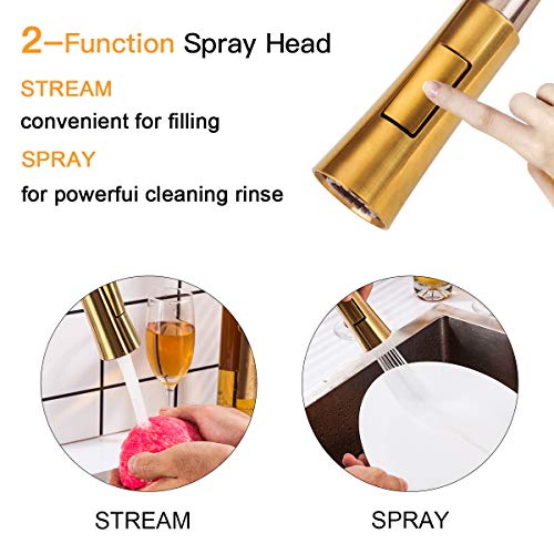 GAPPO Touch Kitchen Faucet with Pull Down Sprayer, Single Handle Smart Kitchen Sink Faucets with